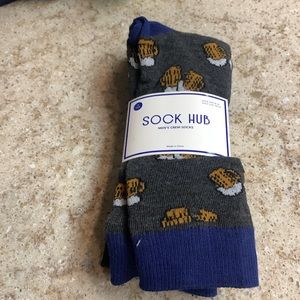 NWT Sock Hub Crew Socks - 3 Pack